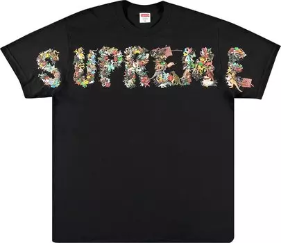 Футболка Supreme Toy Pile Tee 'Black', черный