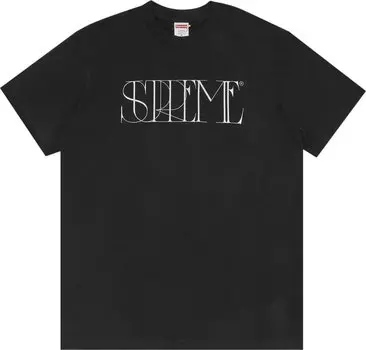 Футболка Supreme Trademark Tee 'Black', черный