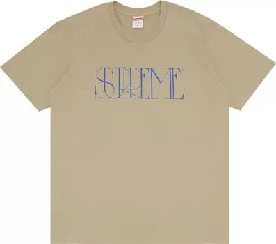 Футболка Supreme Trademark Tee 'Stone', загар