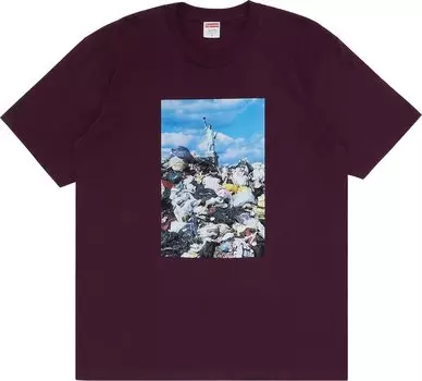 Футболка Supreme Trash Tee 'Eggplant', фиолетовый