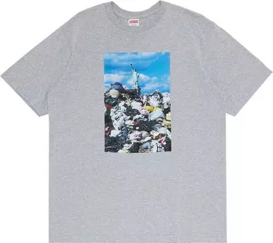 Футболка Supreme Trash Tee 'Heather Grey', серый