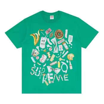 Футболка Supreme Trash, зеленая