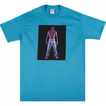 Футболка Supreme Tupac Hologram, голубой