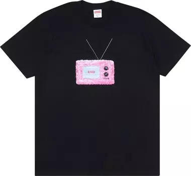 Футболка Supreme TV Tee 'Black', черный