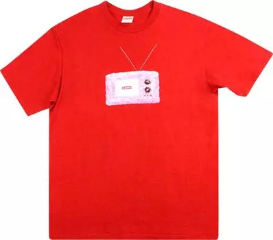 Футболка Supreme TV Tee 'Red', красный