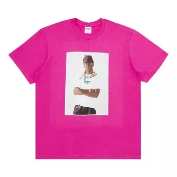 Футболка Supreme Tyler, The Creator Tee, цвет Magenta