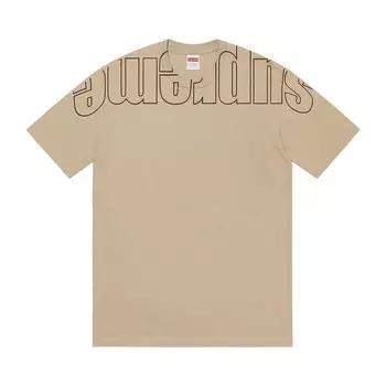 Футболка Supreme Upside Down Tee Stone, желто-коричневый