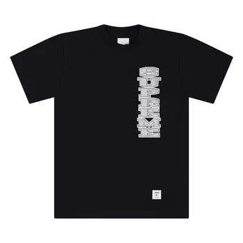 Футболка Supreme Vertical Logo Tee Black, черный