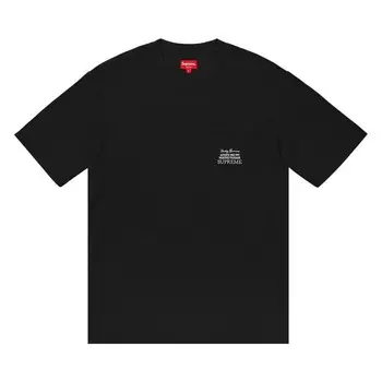 Футболка Supreme Waffle Pocket Tee Black, черный
