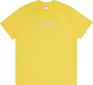 Футболка Supreme Warning Tee 'Yellow', желтый