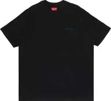 Футболка Supreme Washed Capital Short-Sleeve Top 'Black', черный