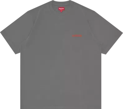 Футболка Supreme Washed Capital Short-Sleeve Top 'Grey', серый