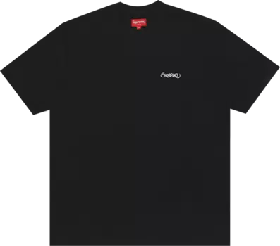 Футболка Supreme Washed Handstyle Short-Sleeve Top 'Black', черный