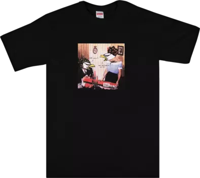 Футболка Supreme x ANTIHERO Curbs Tee 'Black', черный