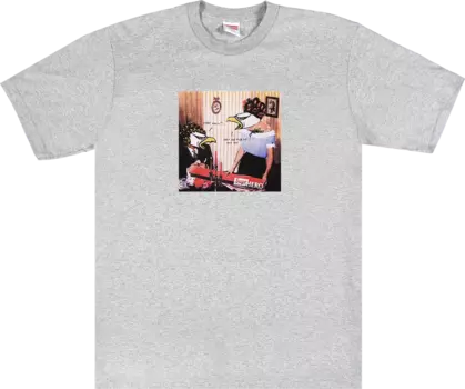 Футболка Supreme x ANTIHERO Curbs Tee 'Heather Grey', серый