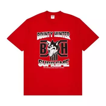 Футболка Supreme x Bounty Hunter Wolf, красная