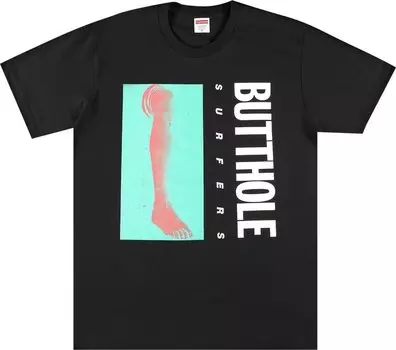 Футболка Supreme x Butthole Surfers Leg Tee 'Black', черный