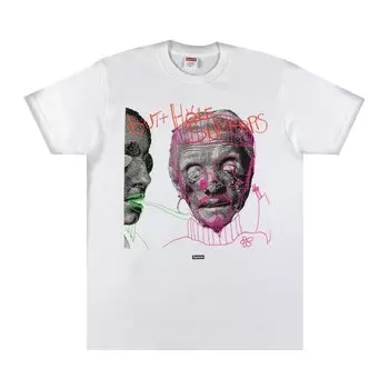 Футболка Supreme x Butthole Surfers Psychic Tee 'White', белый