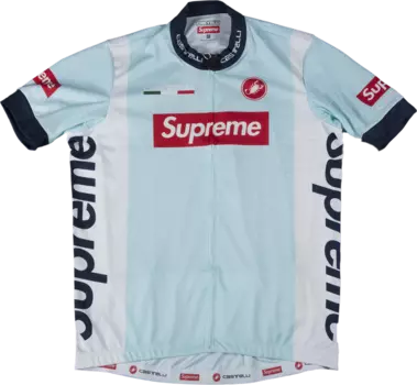 Футболка Supreme x Castelli Cycling Jersey 'Light Blue', синий
