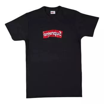 Футболка Supreme x COMME des GARCONS Box Logo Tee 'Black', черный