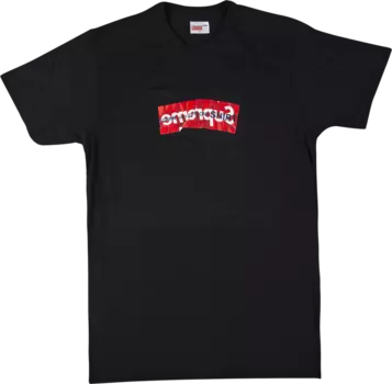 Футболка Supreme x Comme des Garons SHIRT Box Logo T-Shirt 'Black', черный