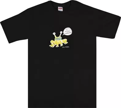 Футболка Supreme x Daniel Johnston Frog Tee 'Black', черный