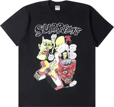 Футболка Supreme x Daniel Johnston Tee 'Black', черный