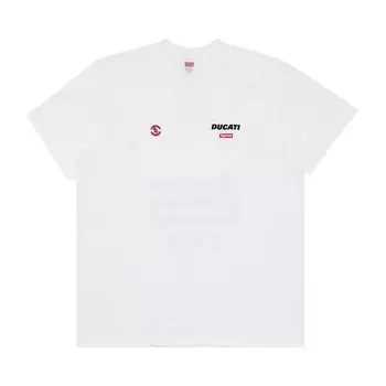 Футболка Supreme x Ducati Logos Tee, белый