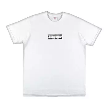 Футболка Supreme x Emilio Pucci Box Logo Tee 'White/Black', белый