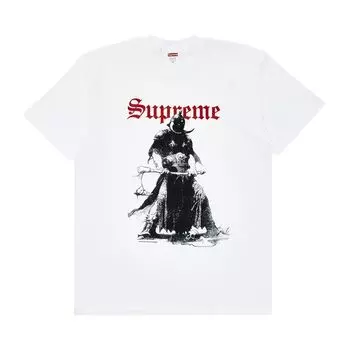 Футболка Supreme x Frank Frazetta Destruction Tee 'White', белый