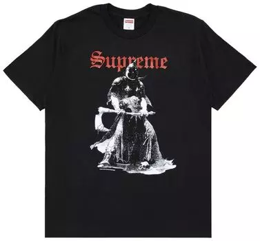 Футболка Supreme x Frank Frazetta Destruction Tee 'Black', черный