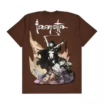 Футболка Supreme x Frank Frazetta Woman With Scythe Tee Brown, коричневый