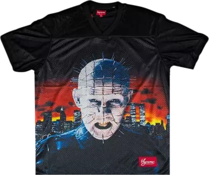 Футболка Supreme x Hellraiser Football Jersey 'Black', черный