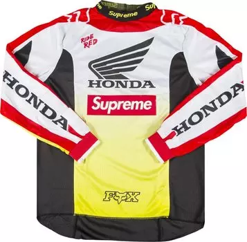 Футболка Supreme x Honda Fox Racing Moto Jersey 'Red', красный