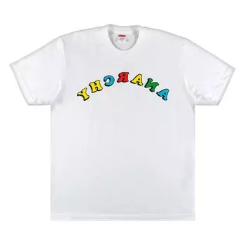 Футболка Supreme x Jamie Reid Anarchy Tee 'White', белый