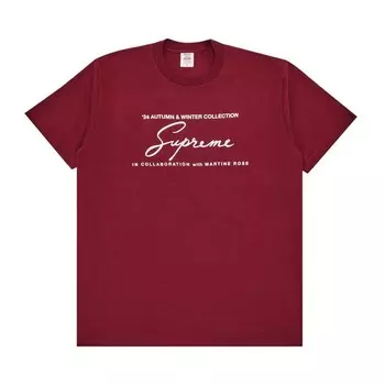 Футболка Supreme x Martine Rose Tee Cardinal, красный