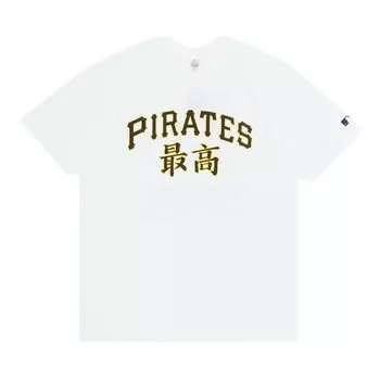 Футболка Supreme x MLB Kanji Teams Tee - Pirates 'White', белый