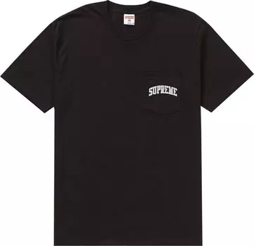 Футболка Supreme x NFL Raiders '47 Pocket Tee 'Black', черный