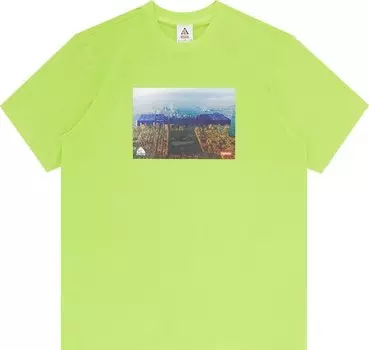 Футболка Supreme x Nike ACG Grid Tee 'Green', зеленый