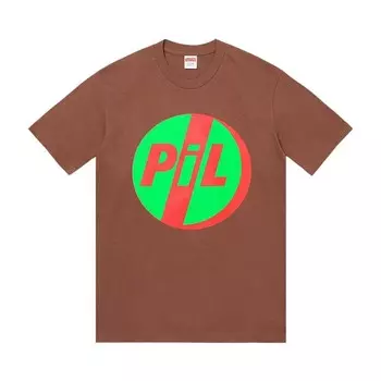 Футболка Supreme x PiL Tee Brown, коричневый
