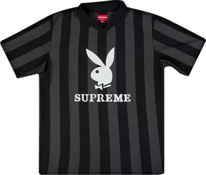 Футболка Supreme x Playboy Soccer Jersey 'Black', черный