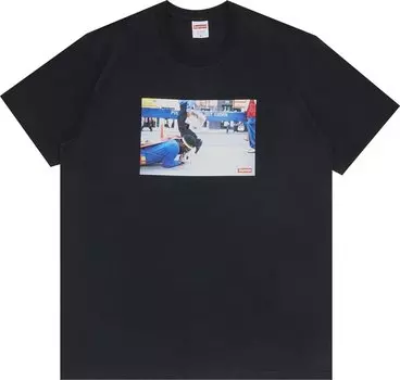 Футболка Supreme x Pope.L Training Crawl Tee 'Black', черный