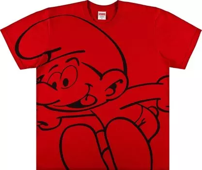 Футболка Supreme x Smurfs Tee 'Red', красный