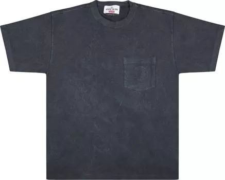 Футболка Supreme x Stone Island Pocket T-Shirt 'Black', черный