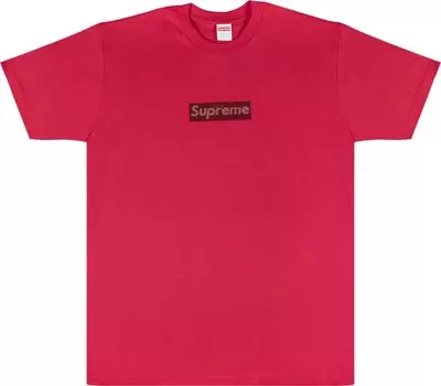 Футболка Supreme x Swarovski Box Logo T-Shirt 'Red', красный