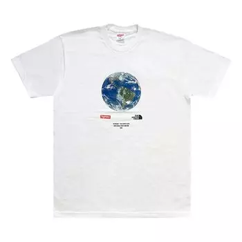 Футболка Supreme x The North Face One World Tee 'White', белый