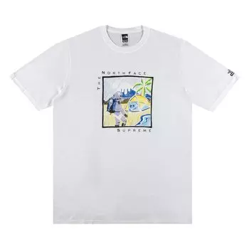Футболка Supreme x The North Face Sketch Short-Sleeve Top 'White', белый