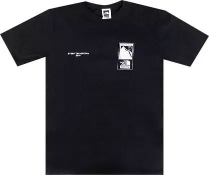 Футболка Supreme x The North Face Steep Tech Tee 'Black', черный