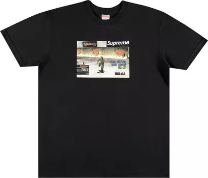 Футболка Supreme x Thrasher Game Tee 'Black', черный
