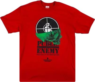 Футболка Supreme x Undercover x Public Enemy Terrordome T-Shirt 'Red', красный